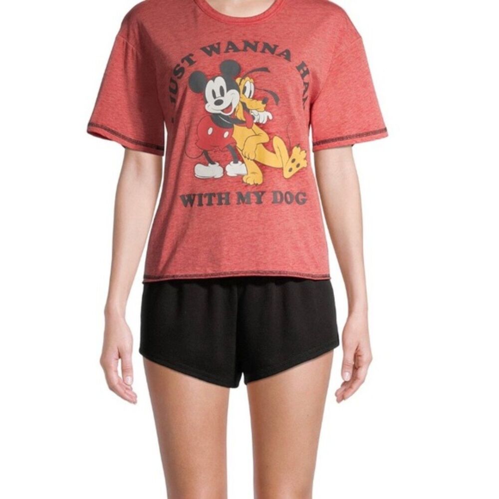 Disney Mickey Mouse Sleep Shirt "I Just Hang With My Dog" Sz 2X (18W-20W)